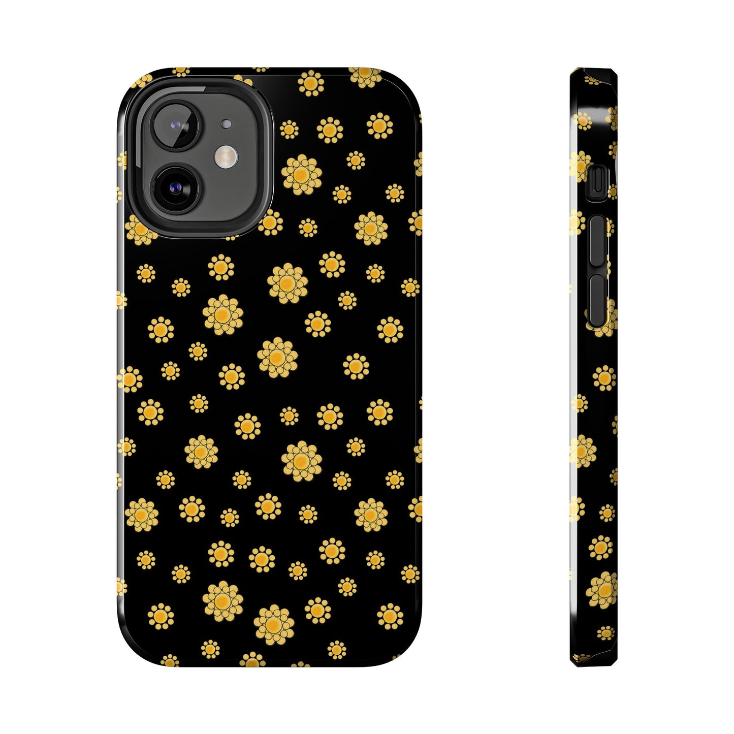 Bandana Dots Black / Yellow Phone Case