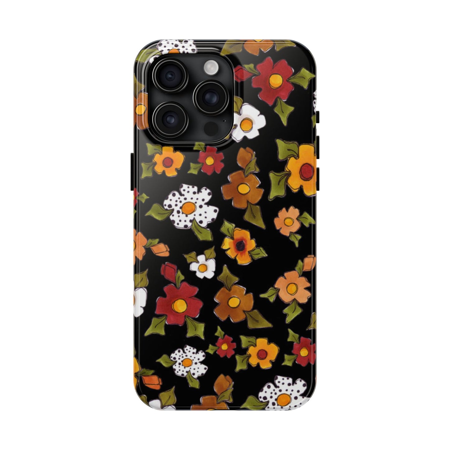 Spice Posie Black Phone Case