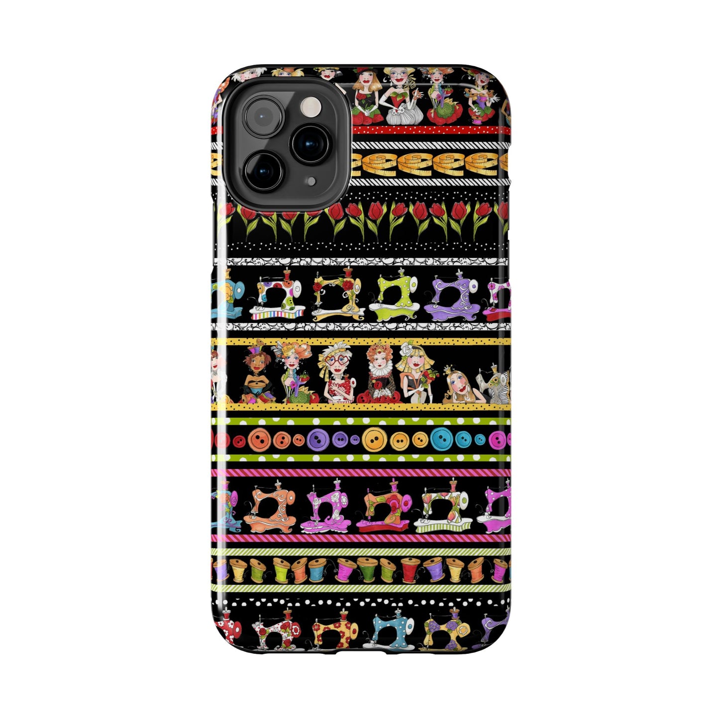 Curious Border Black Phone Case