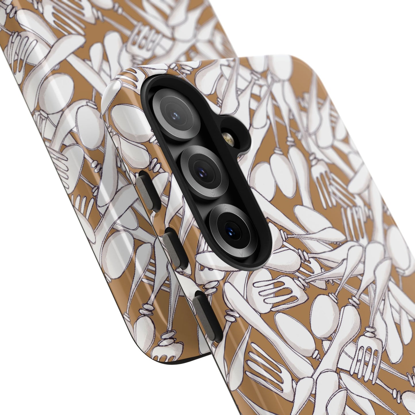 Silverware Wars Brown Phone Case