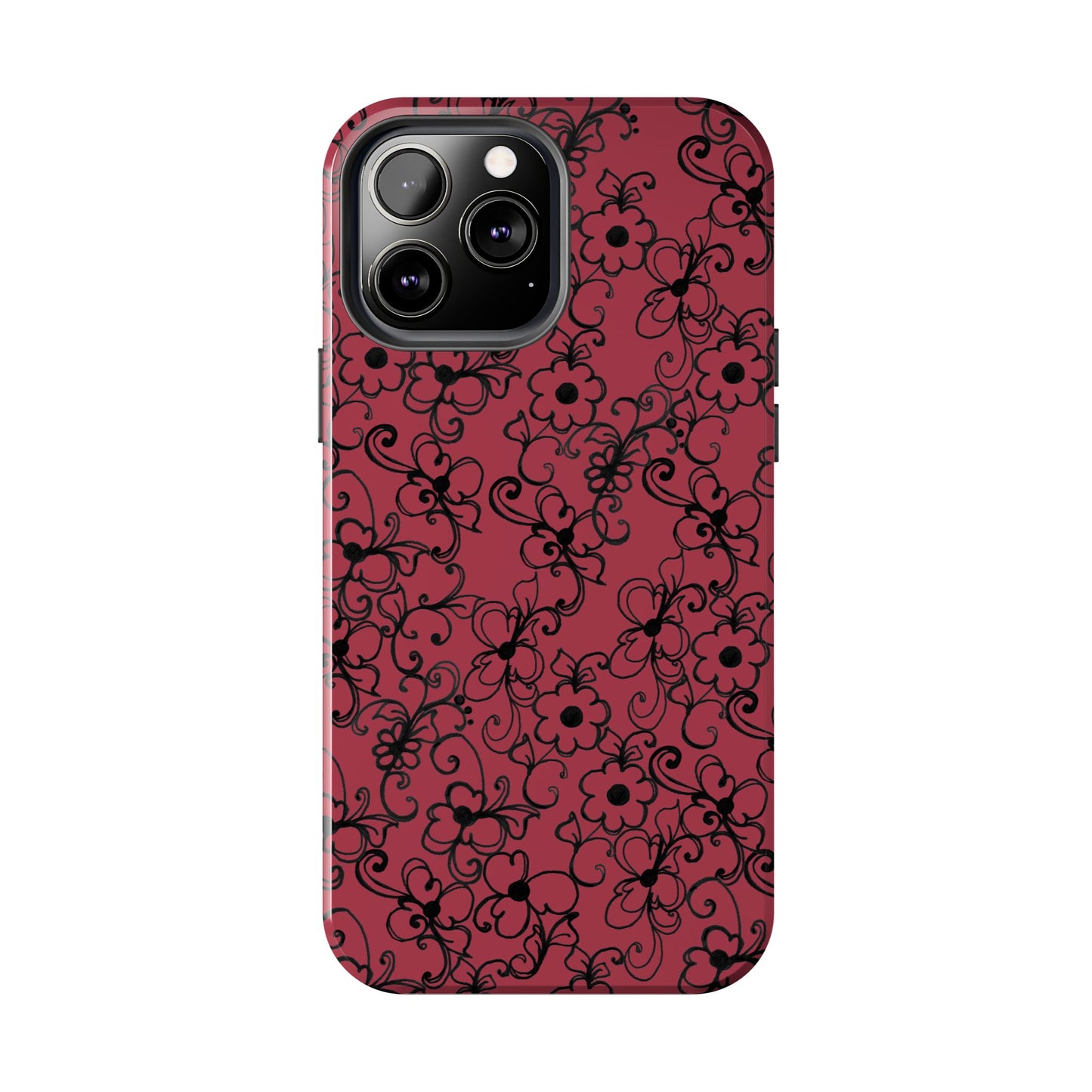 Daisy Jungle Red Phone Case