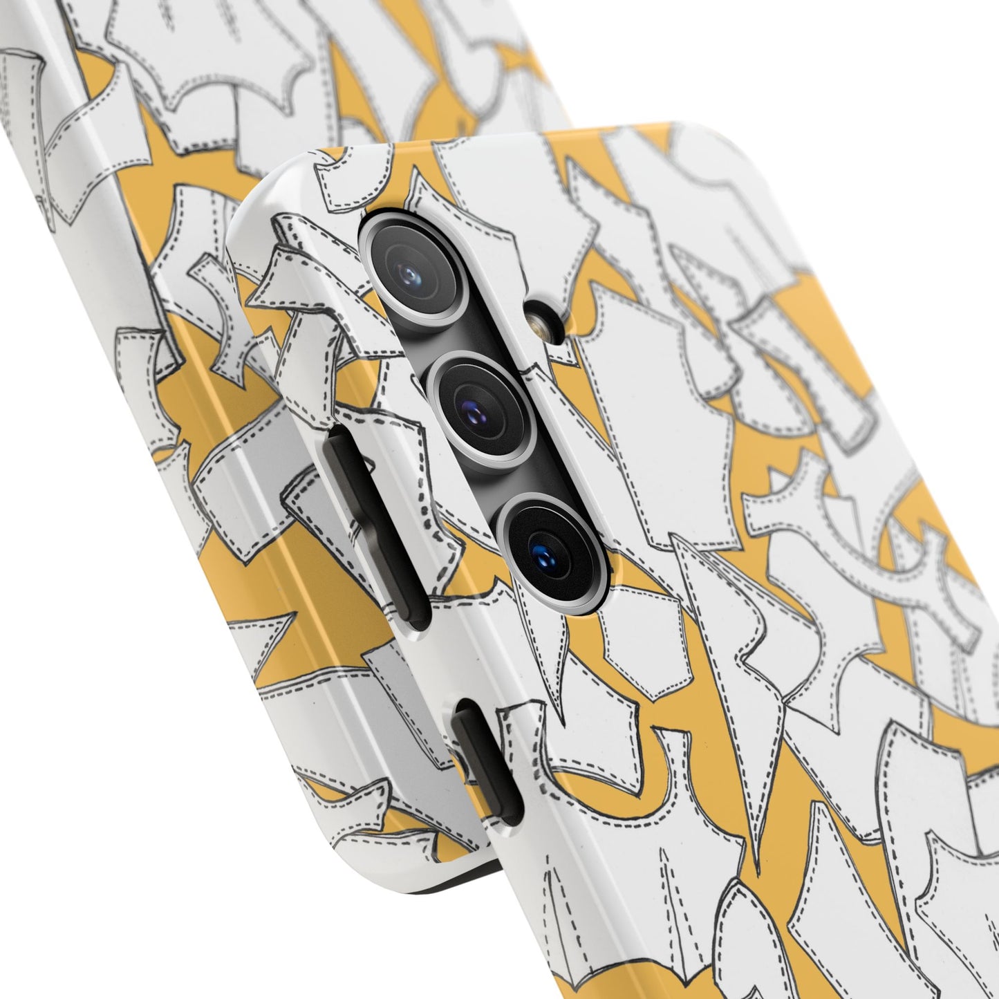 Pattern Pieces Yellow Phone Case