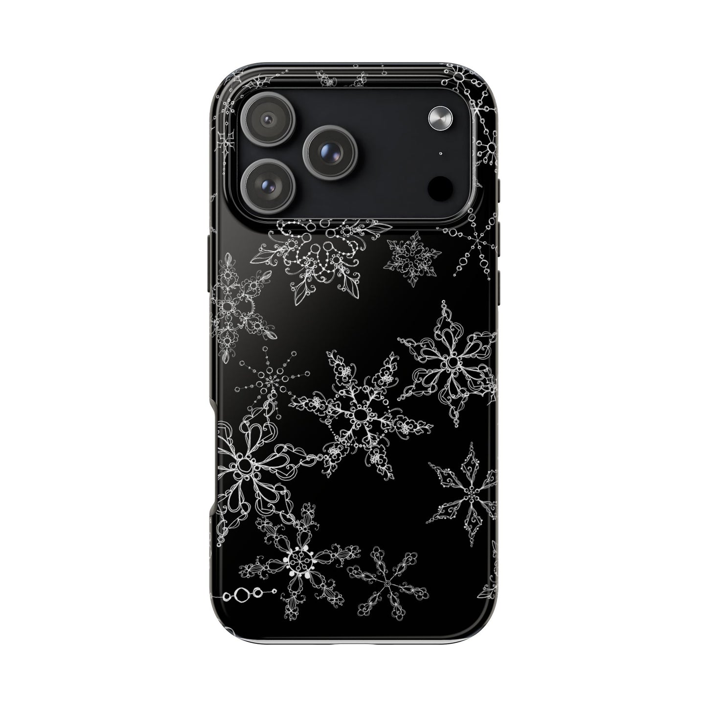 Random Flakes Black Phone Case