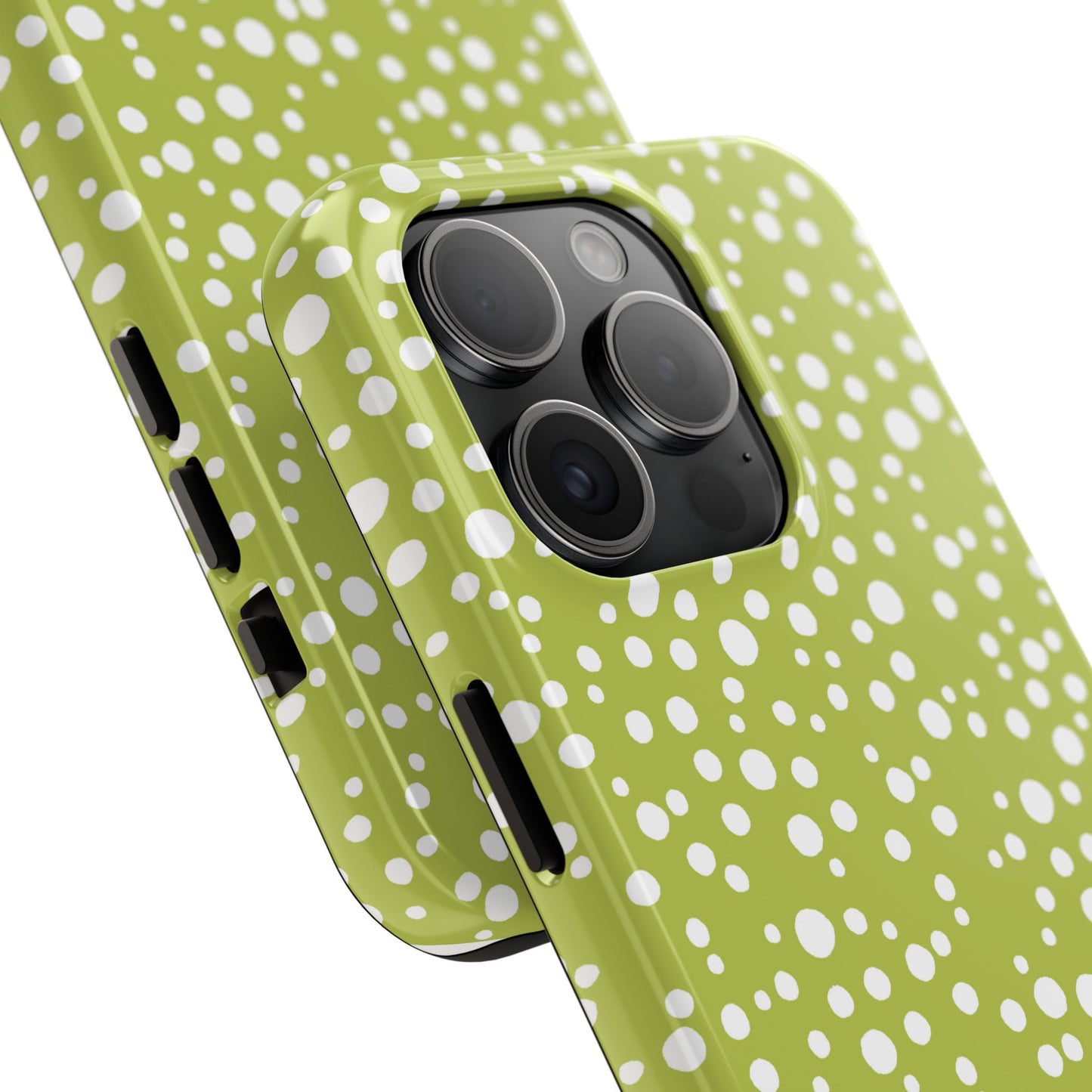 Balloon Dots Green / White Phone Case