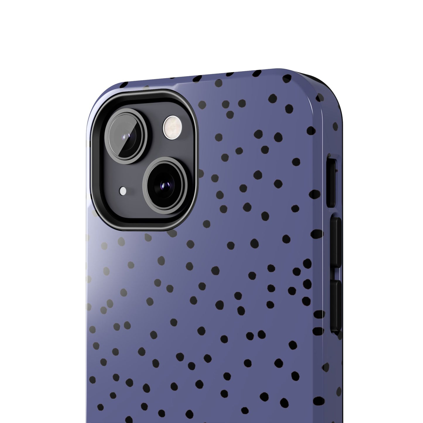 Dinky Dots Blue / Black Phone Case