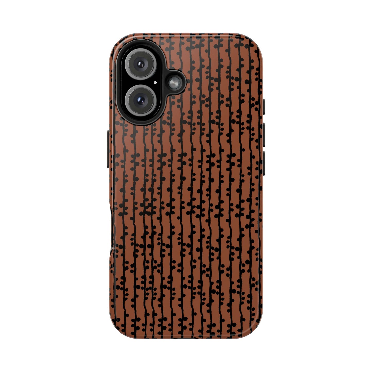 Loopy Stripe Brown Phone Case