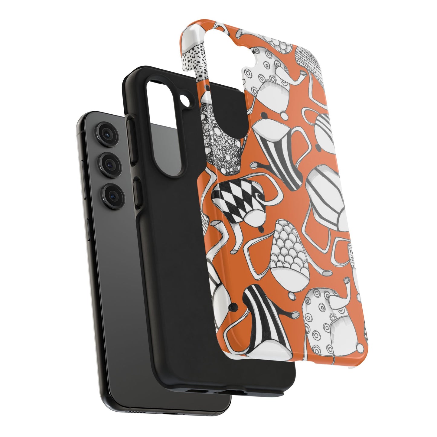 Coffee, Tea Anyone? Orange Phone Case