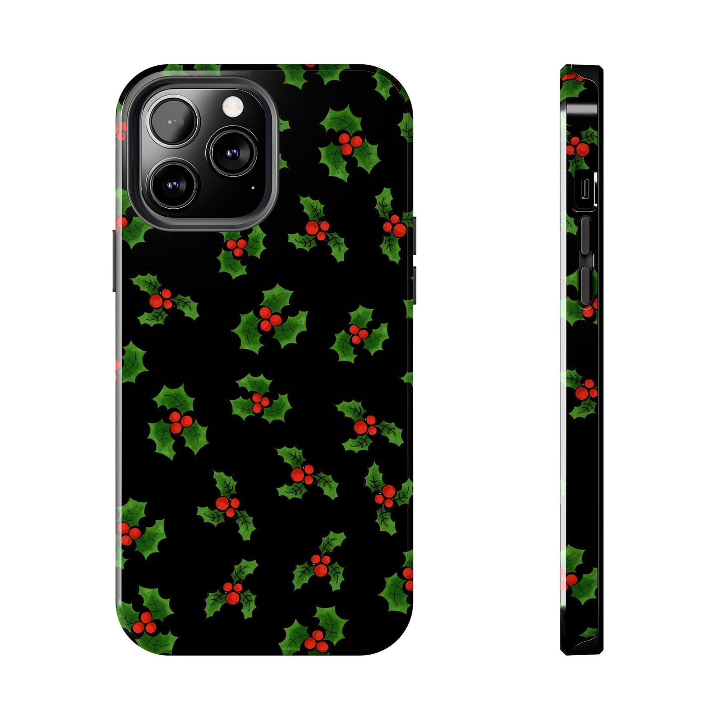 Lotsa Holly Black Phone Case