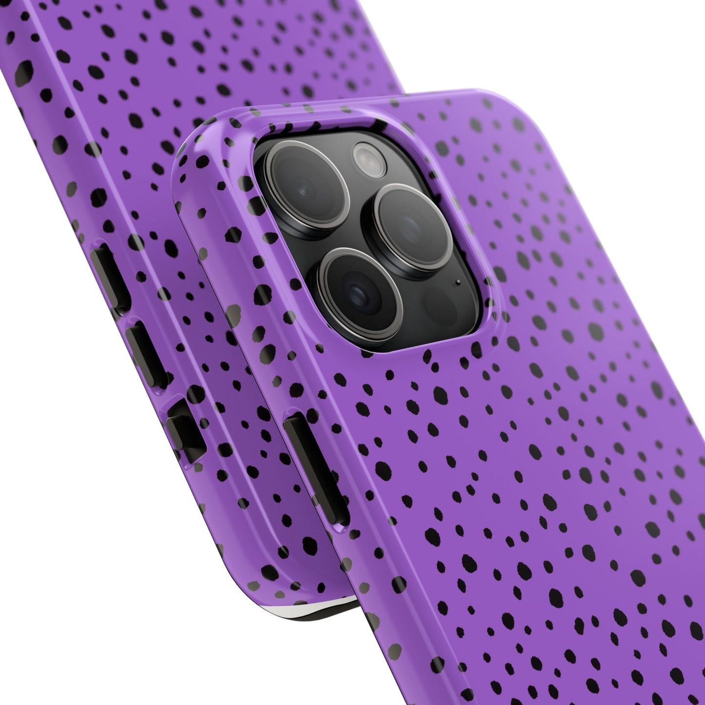 Pepper Dots Purple / Black Phone Case