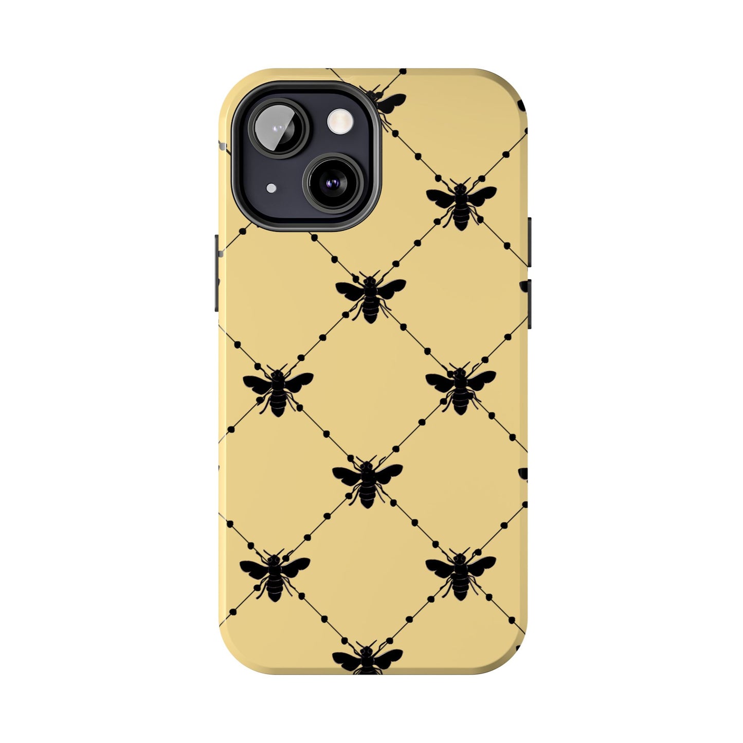 Beaded Bees Yellow Phone Case