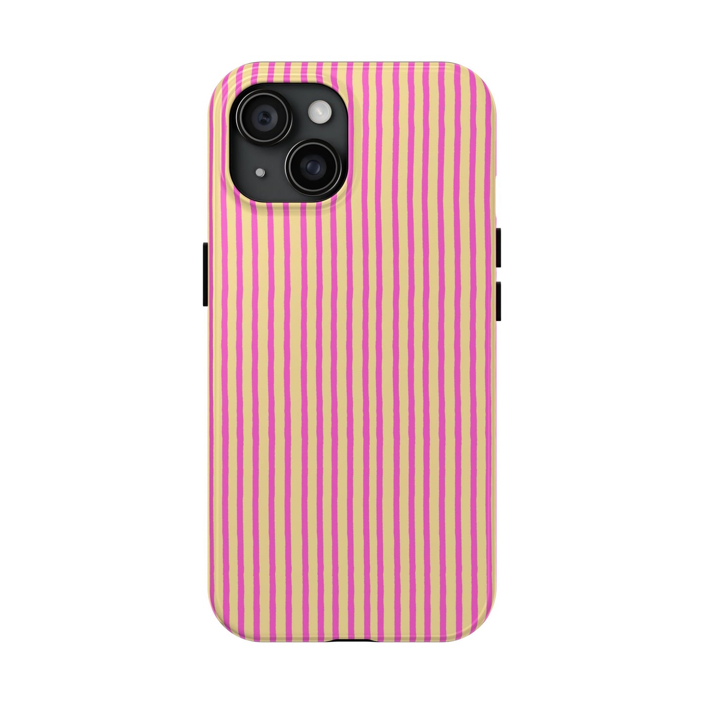 Stripe Yellow / Pink Phone Case