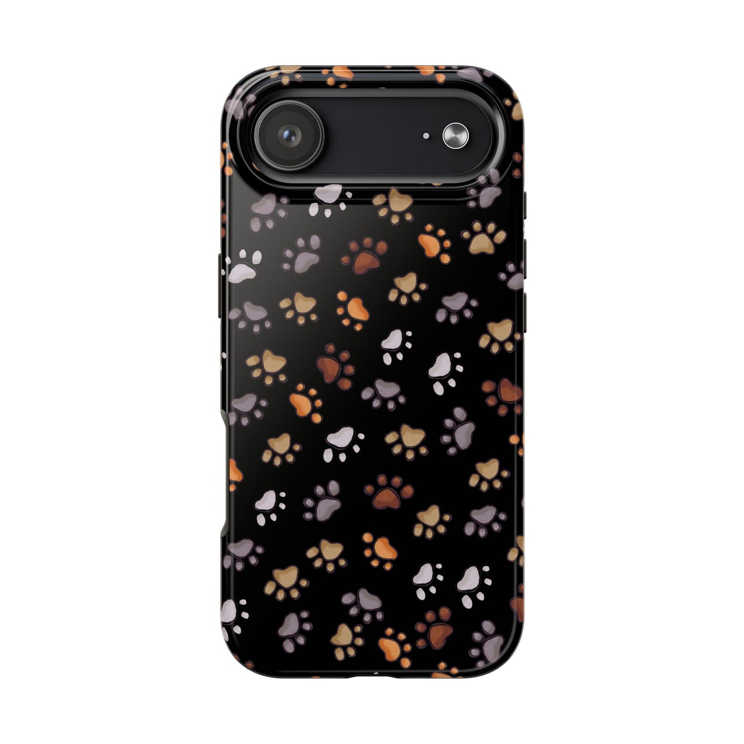 Puppy Paws Black Phone Case