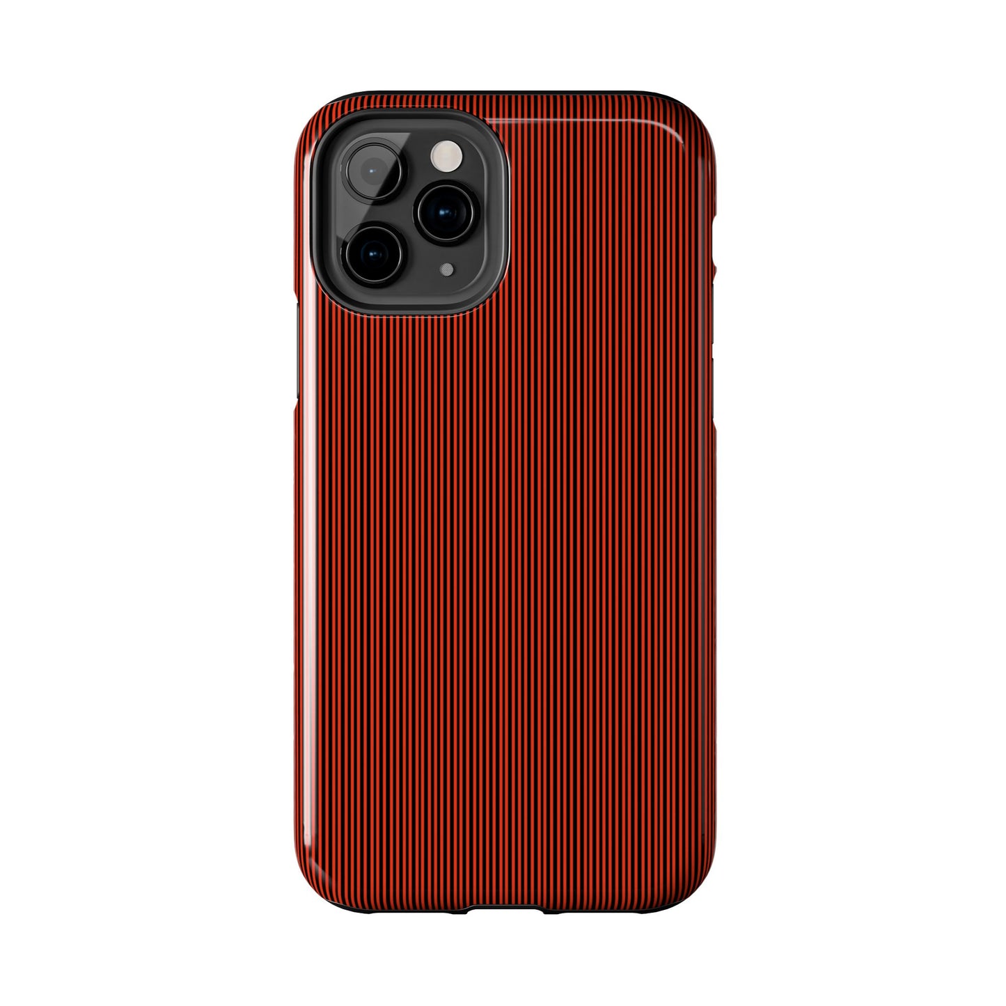 Pin Stripe Red / Black Phone Case