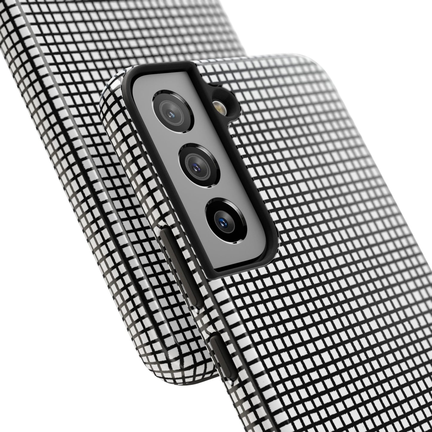 Gingham Black / White Phone Case