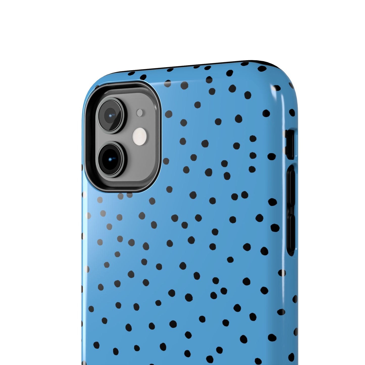 Dinky Dots Turquoise / Black Phone Case