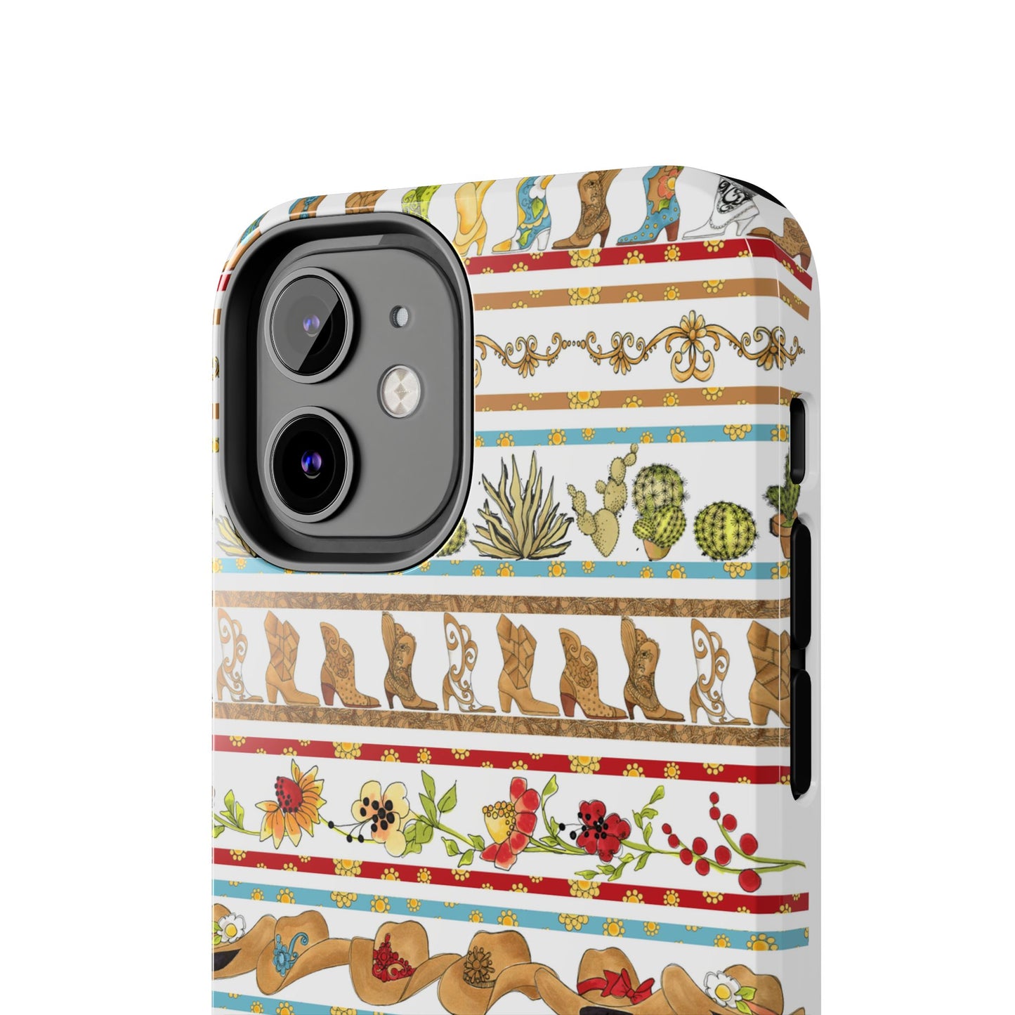 Whoa Borders White Phone Case