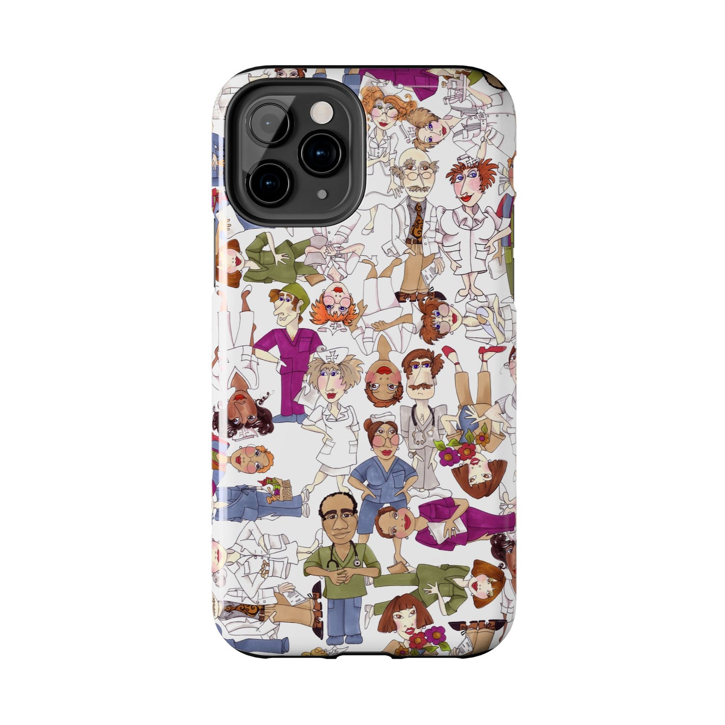 Diverse Nurse White Phone Case