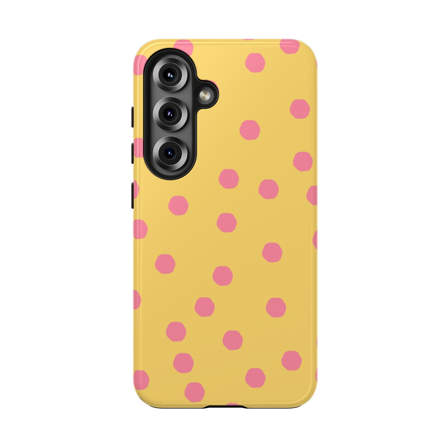 Jumbo Dots Yellow / Pink Phone Case