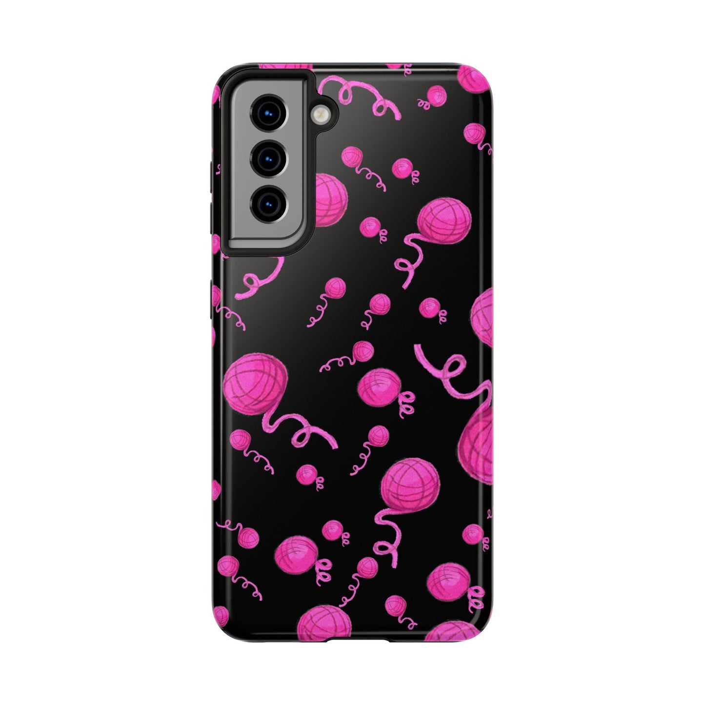 Yarniverse Black / Pink Phone Case