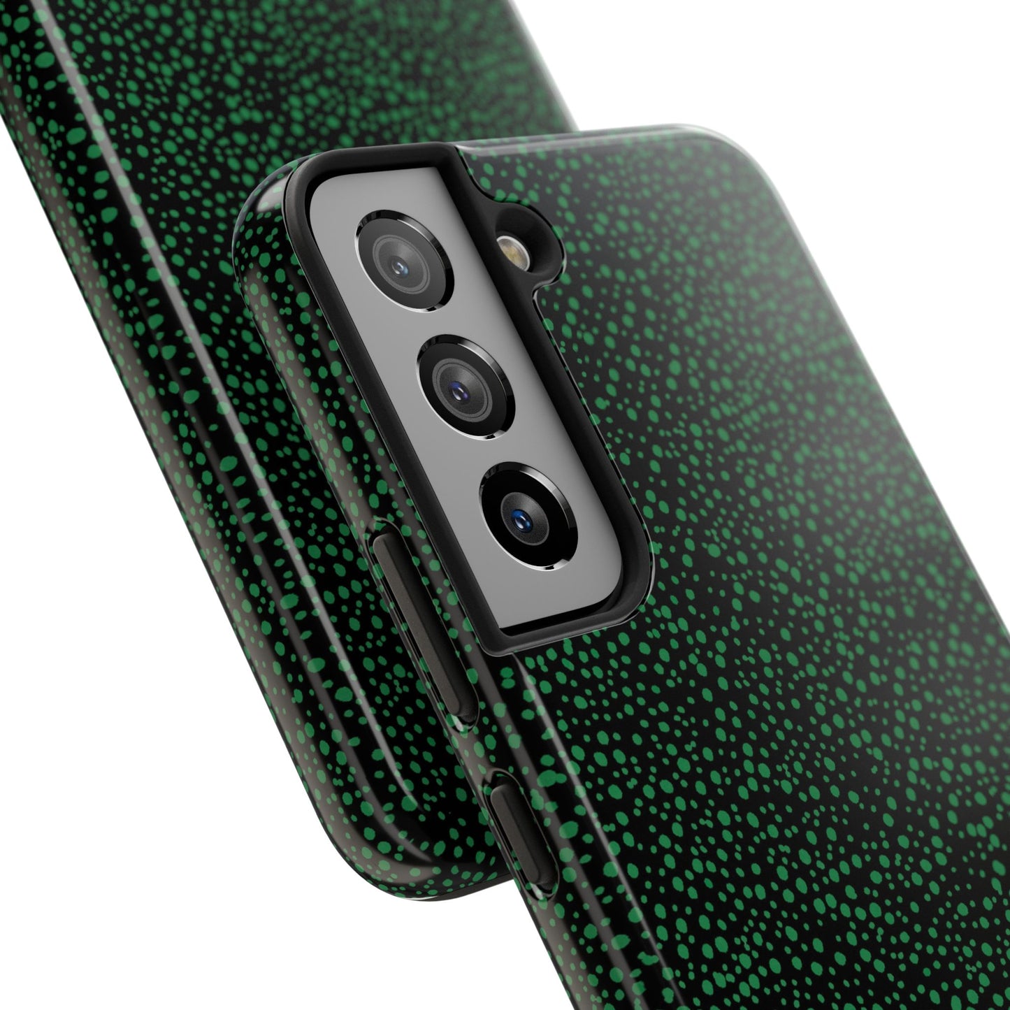 Confetti Black / Green Phone Case