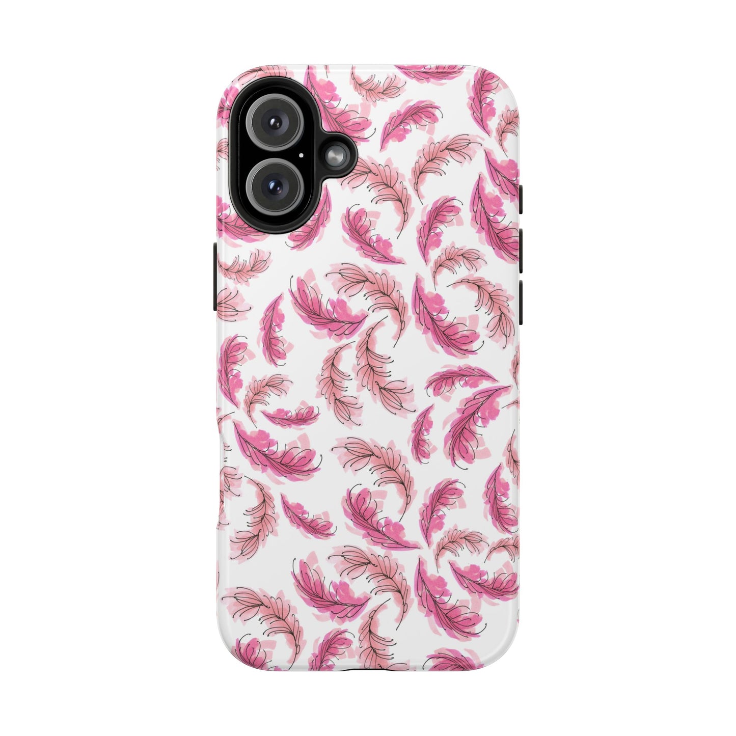 Flam Feathers White Phone Case