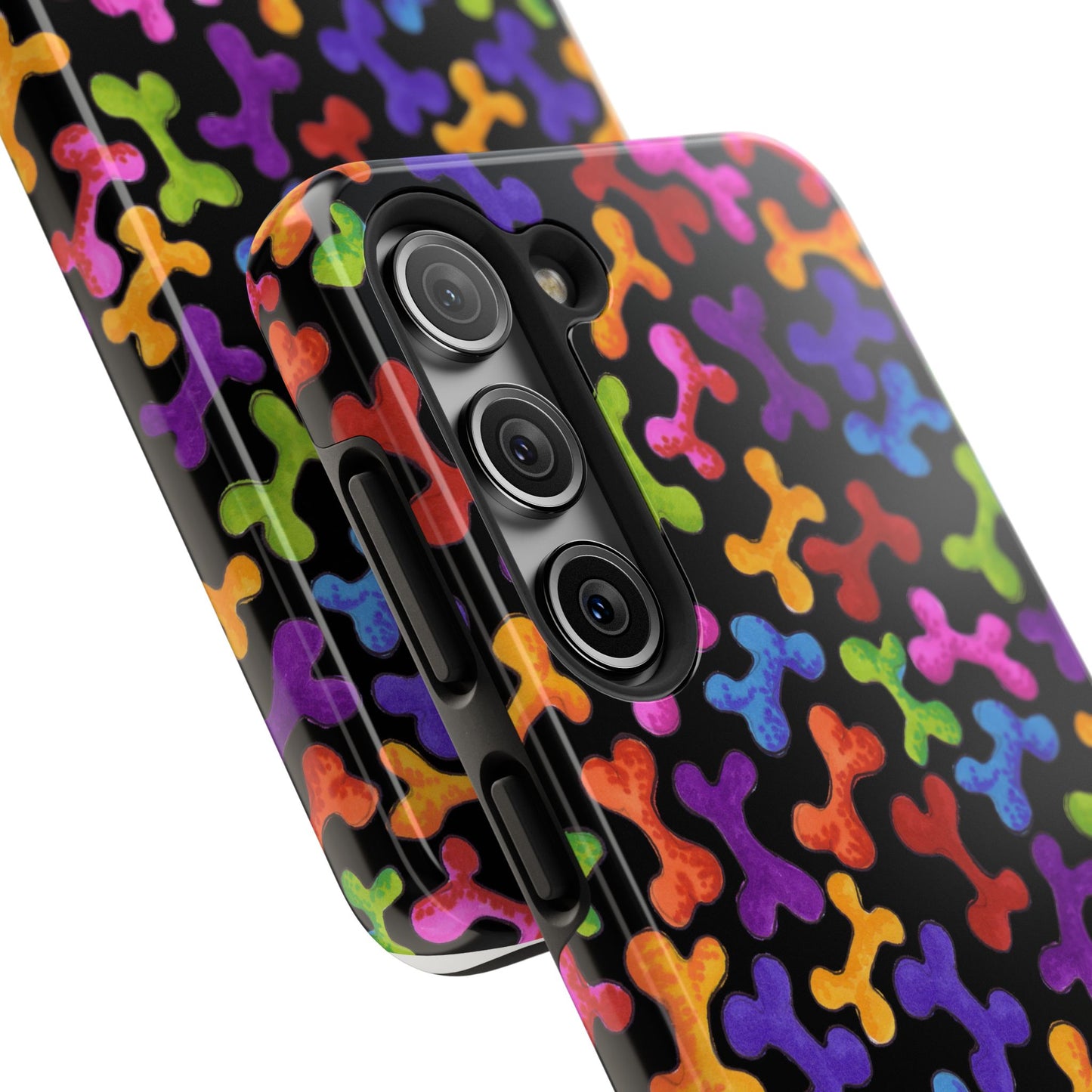 Fancy Bones Black / Multi Phone Case