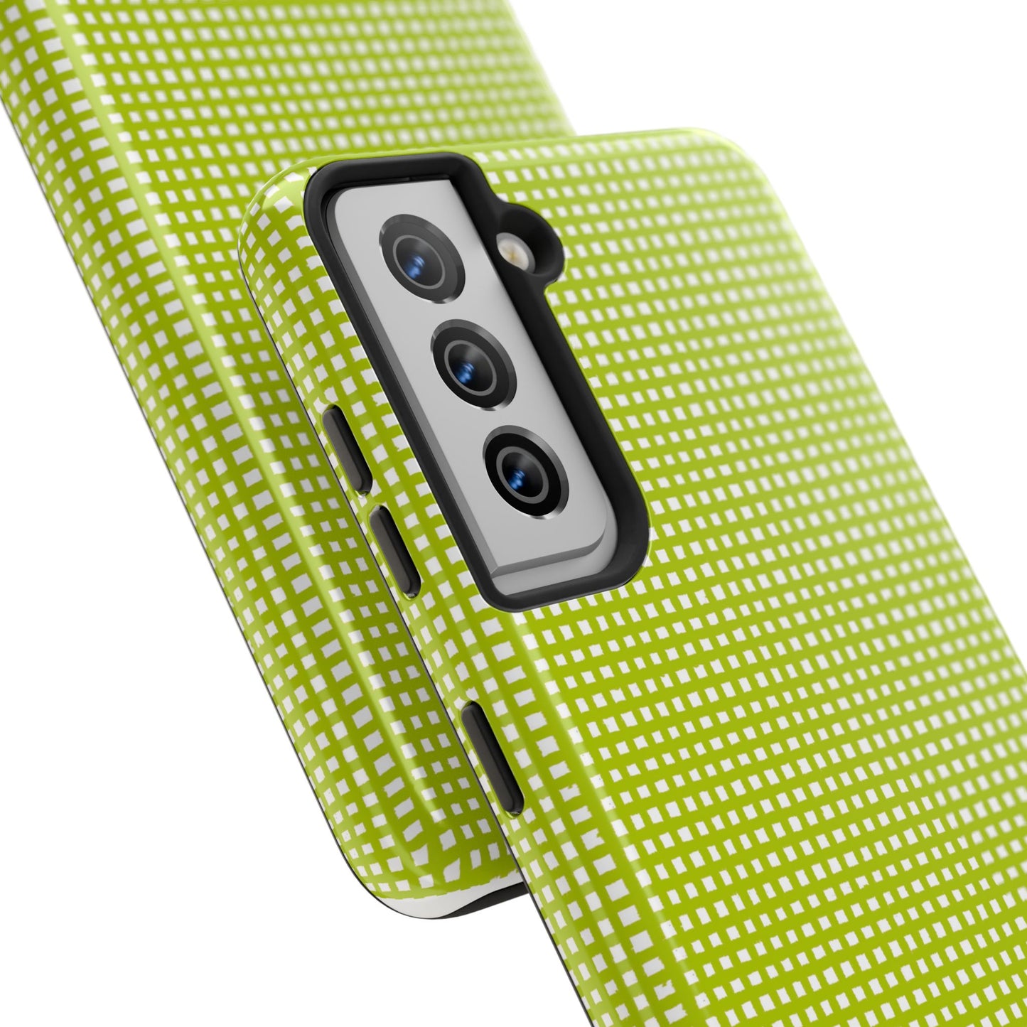 Chipper Check Lime Phone Case