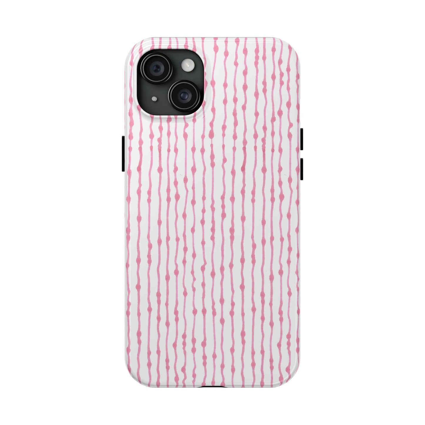 Faux Seersucker White / Pink Phone Case