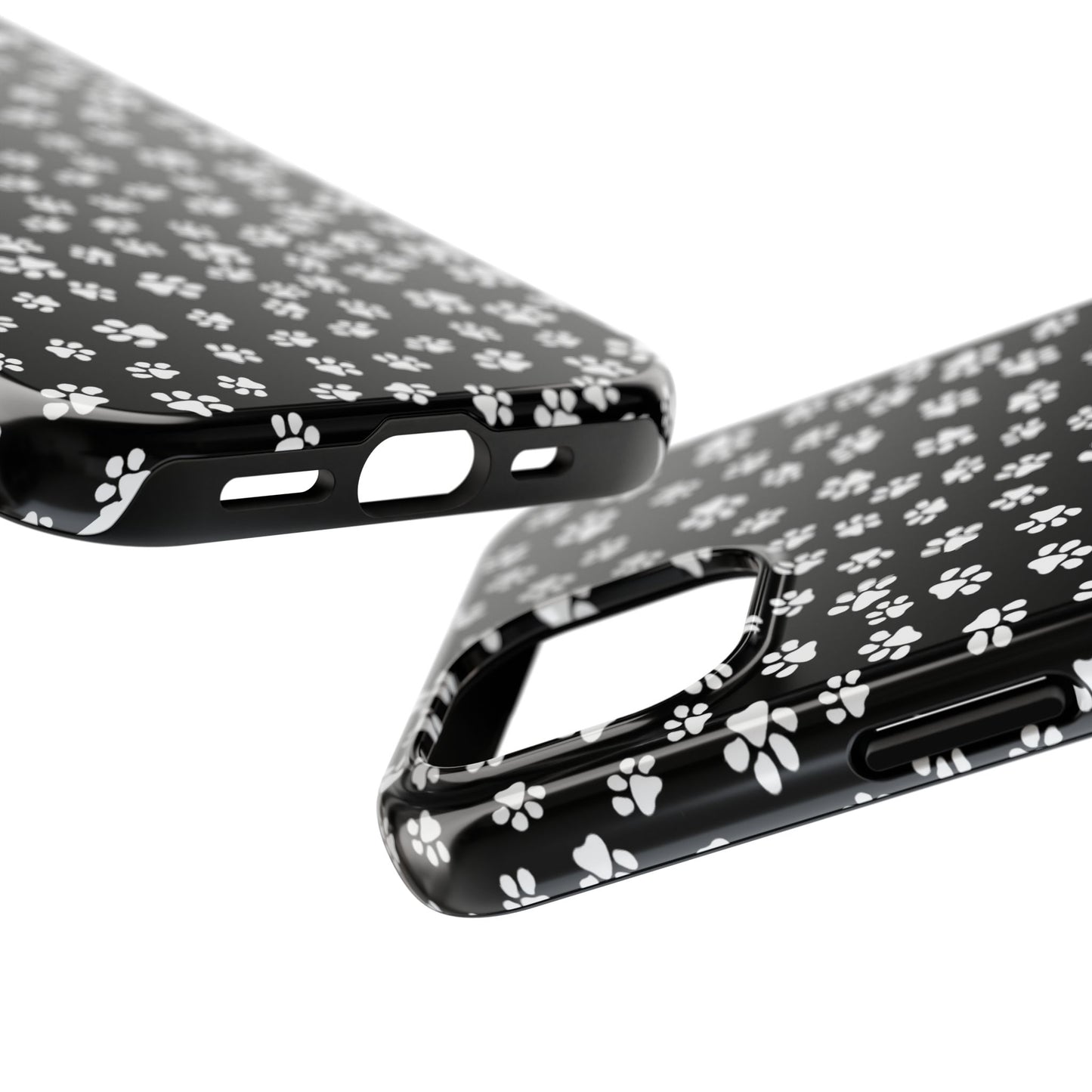 Little Paws Black / White Phone Case
