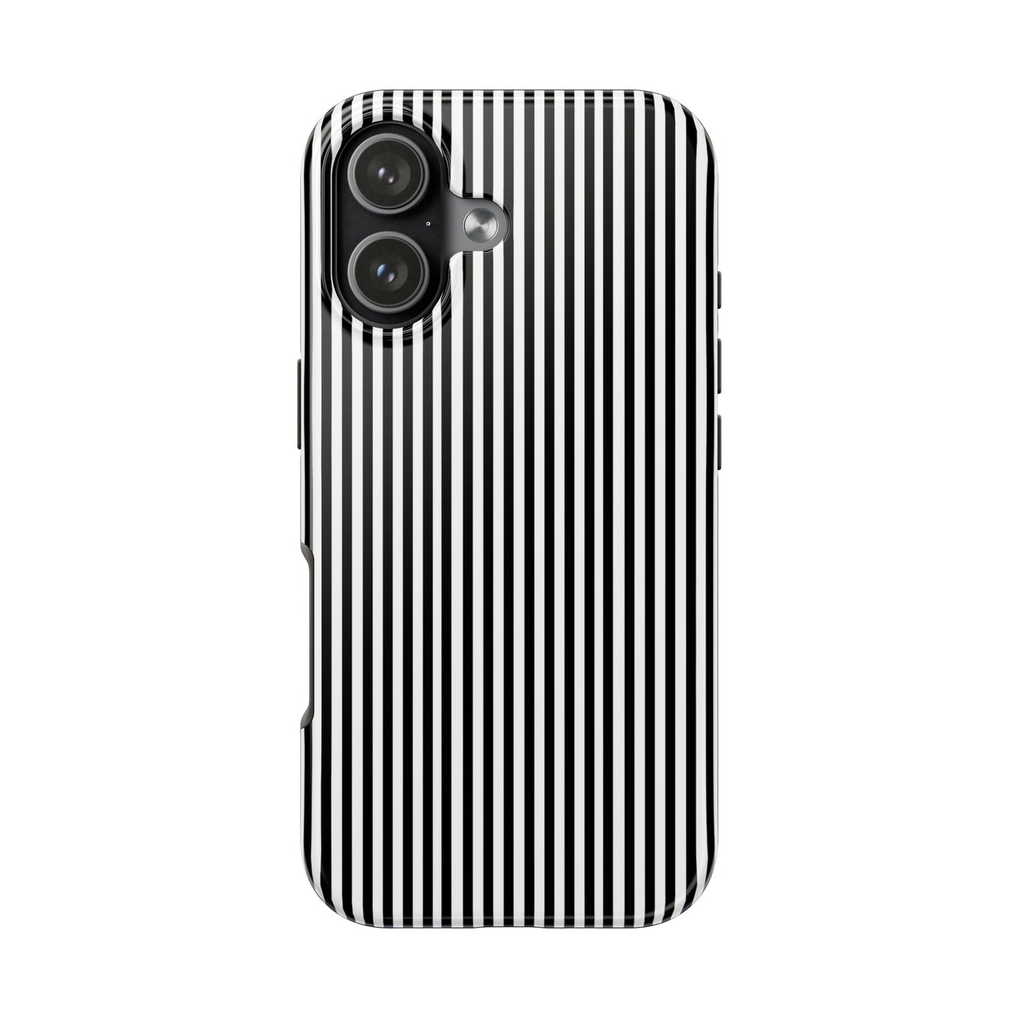 Stripe White / Black Phone Case