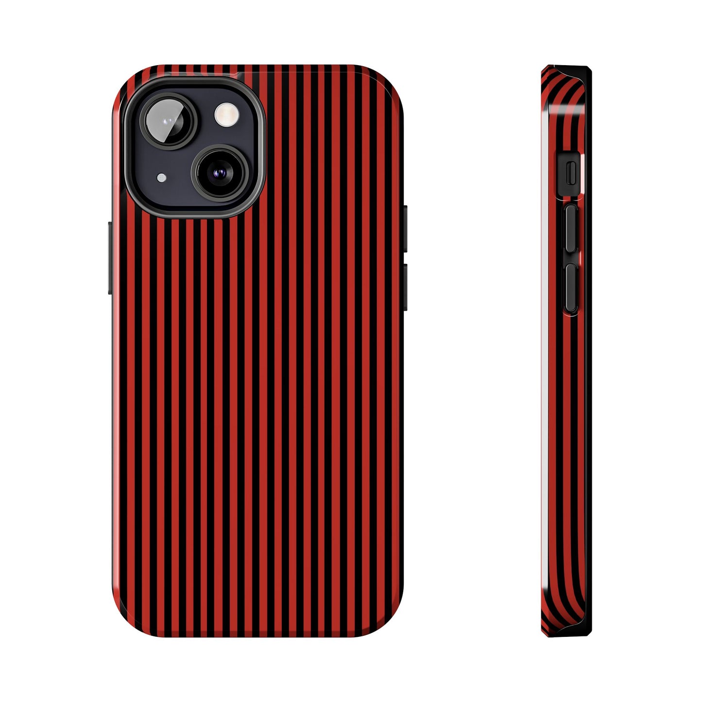 Stripe Red / Black Phone Case