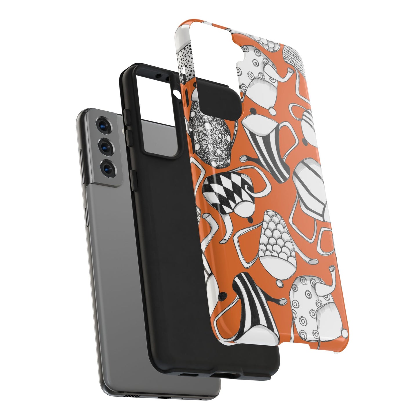 Coffee, Tea Anyone? Orange Phone Case