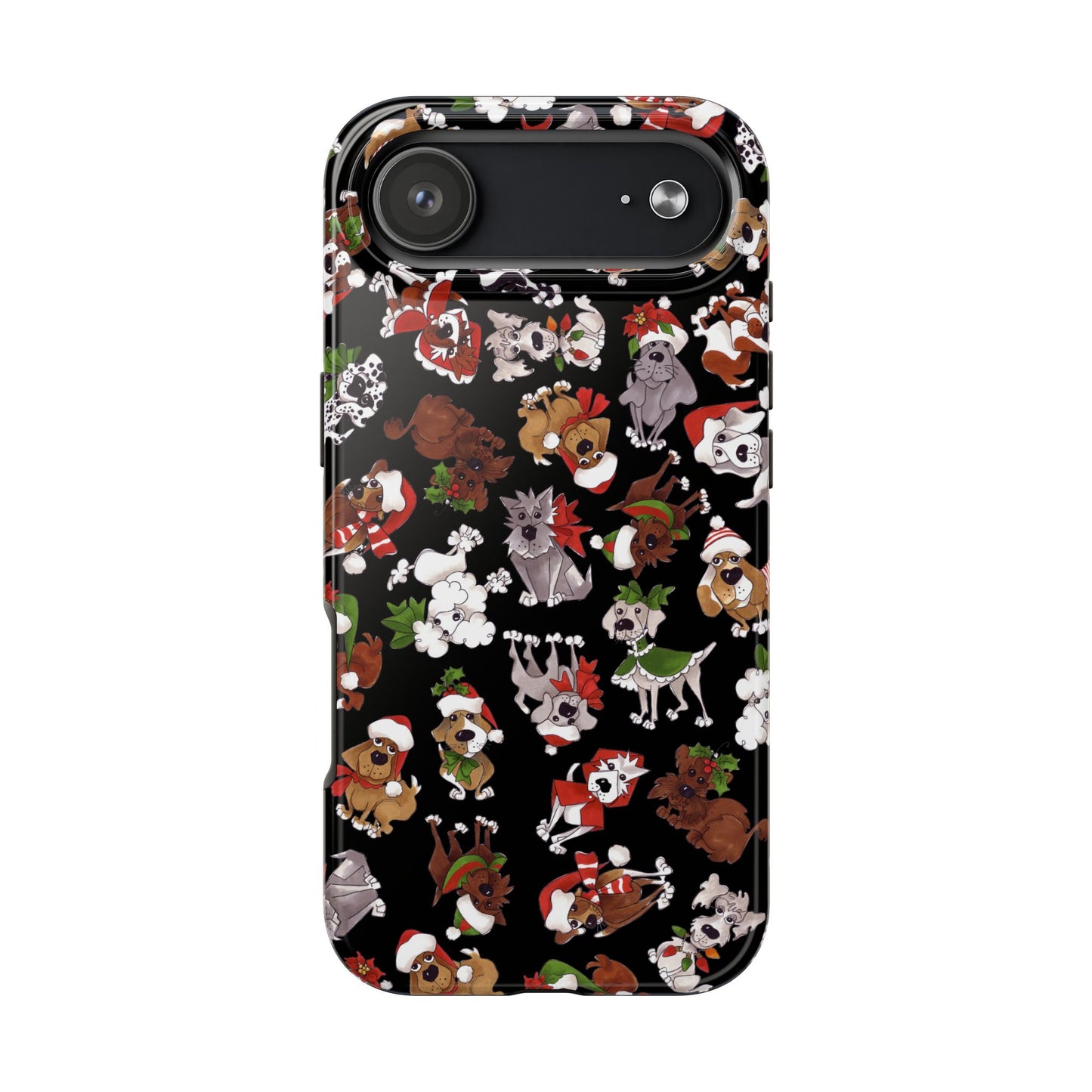 Doggie Toss Black Phone Case