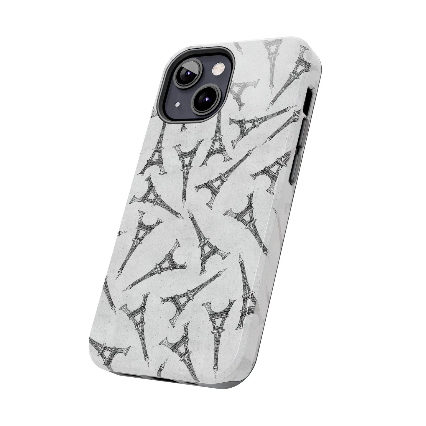 Eifelesque Silver Phone Case