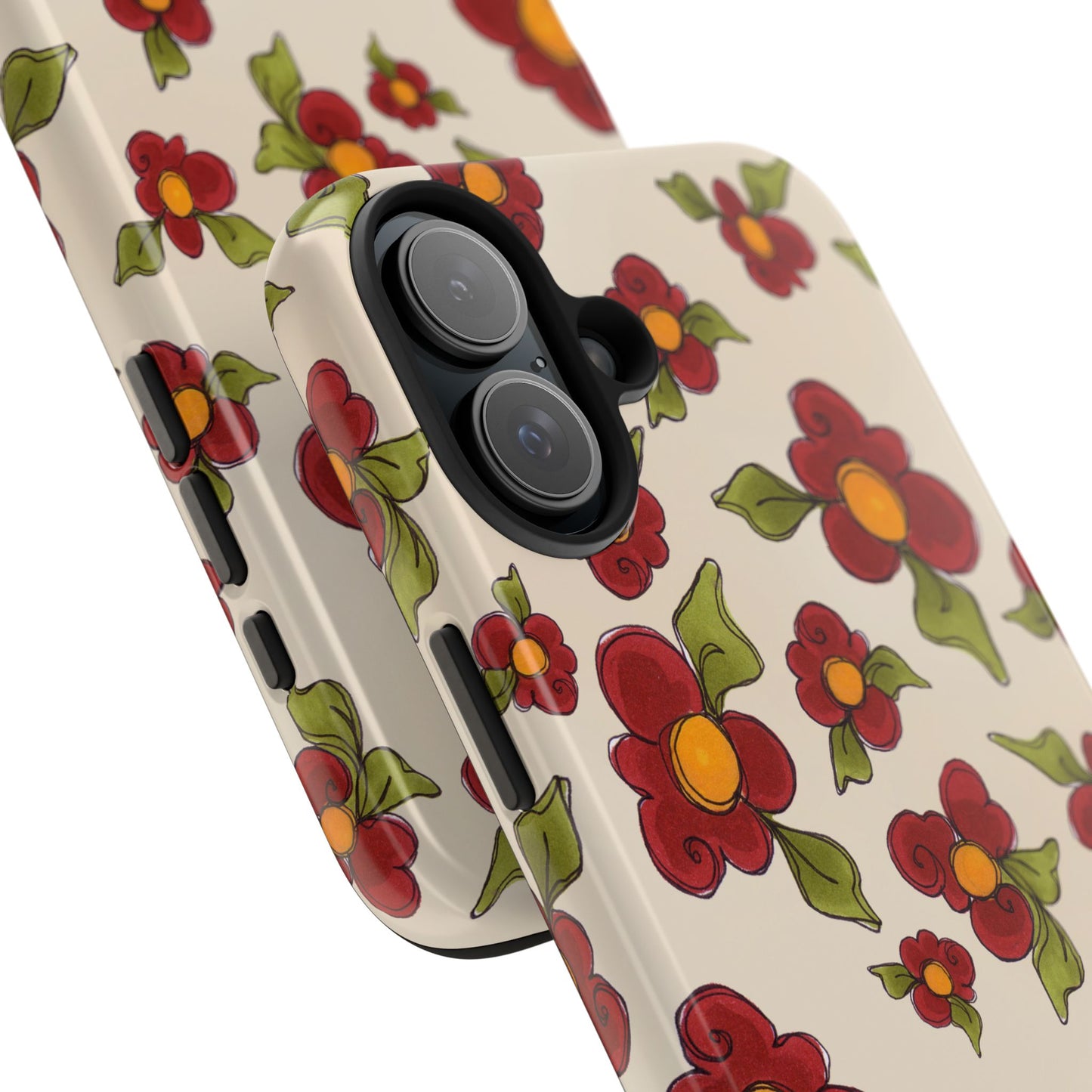 Chili Pepper Daisies Phone Case