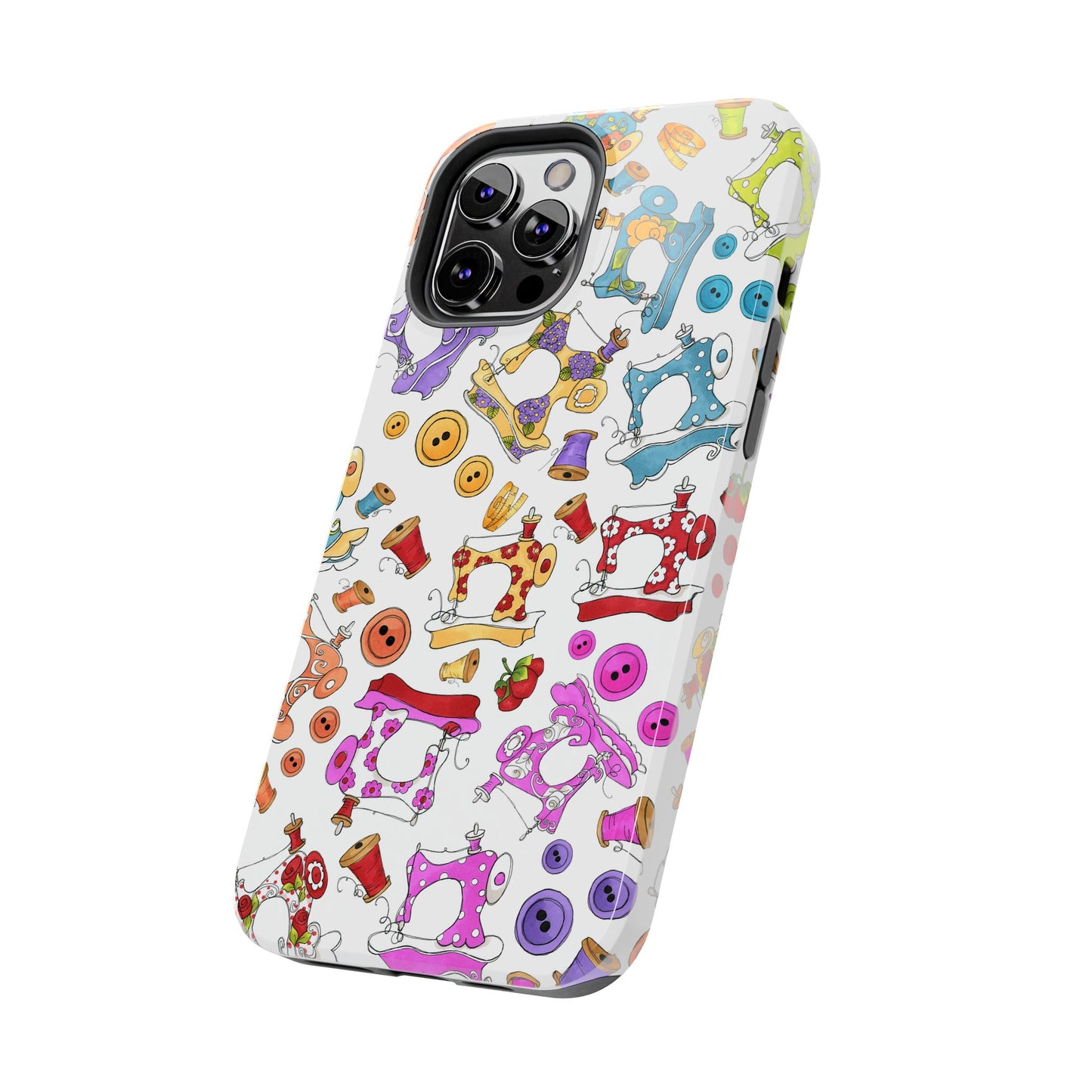 Sew Assorted White Phone Case