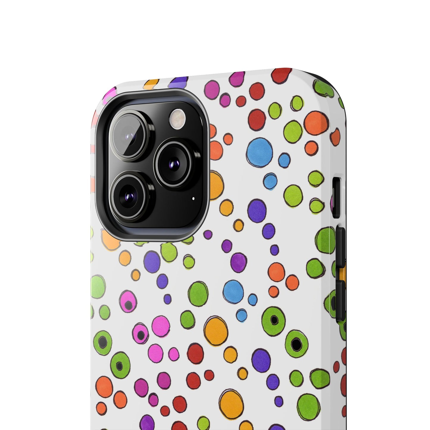 Dog Dots White / Multi Phone Case
