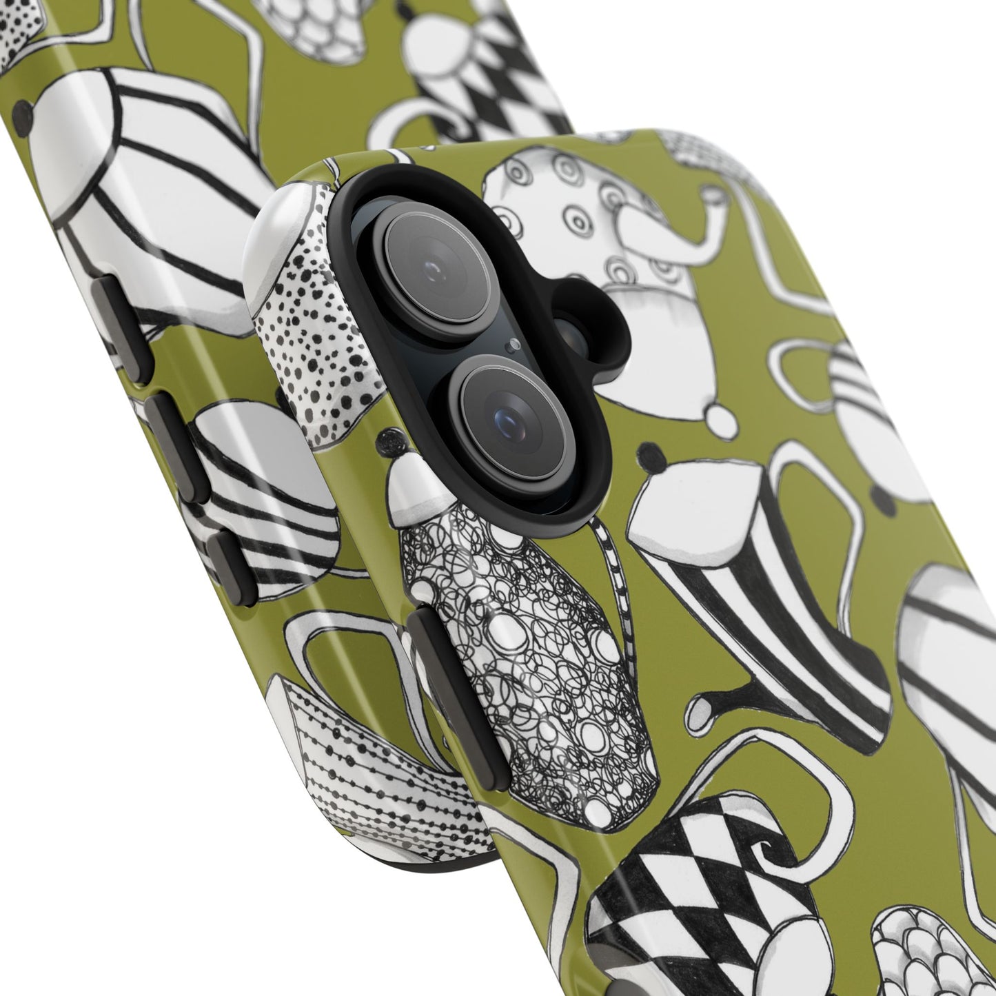 Coffee, Tea Anyone? Green Phone Case