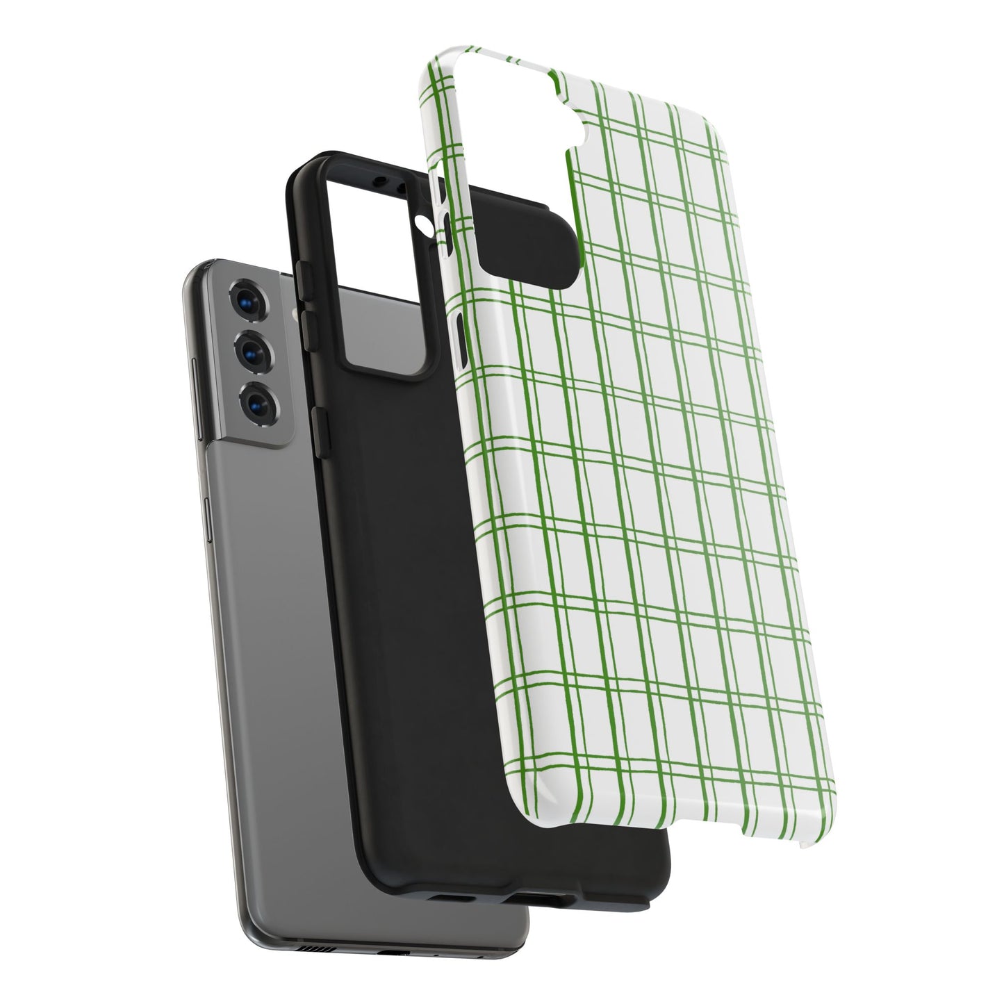Kitchen Plaid White / Green Phone Case