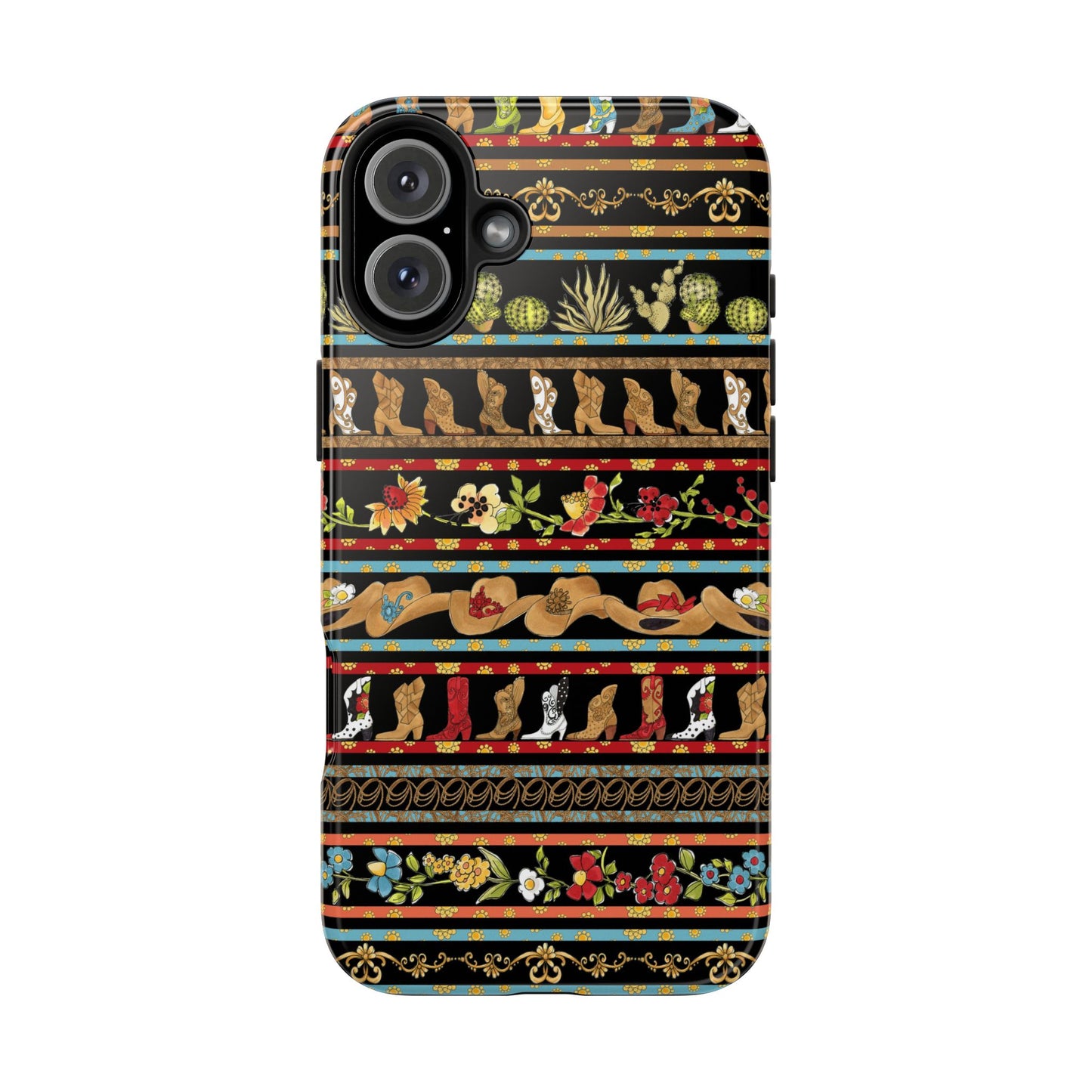 Whoa Borders Black Phone Case