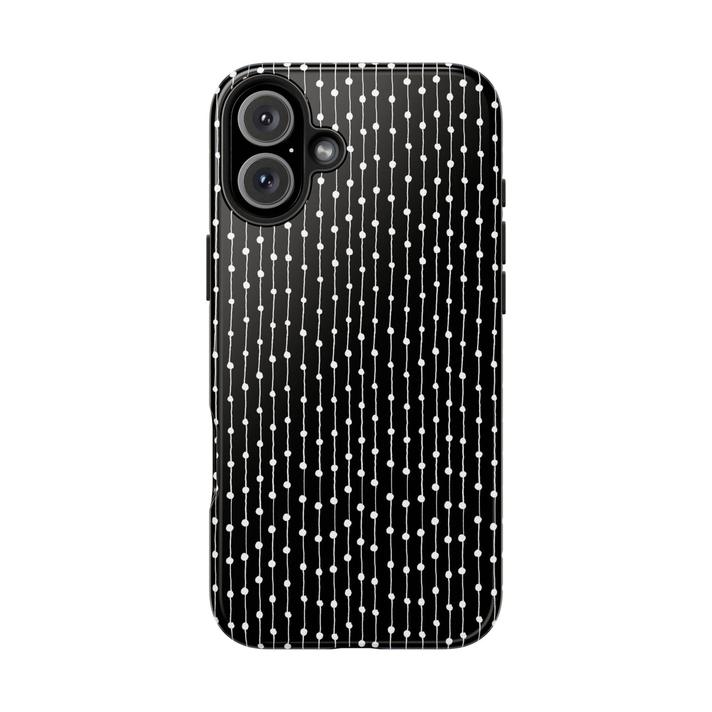 Pin Stripe Black / White Phone Case