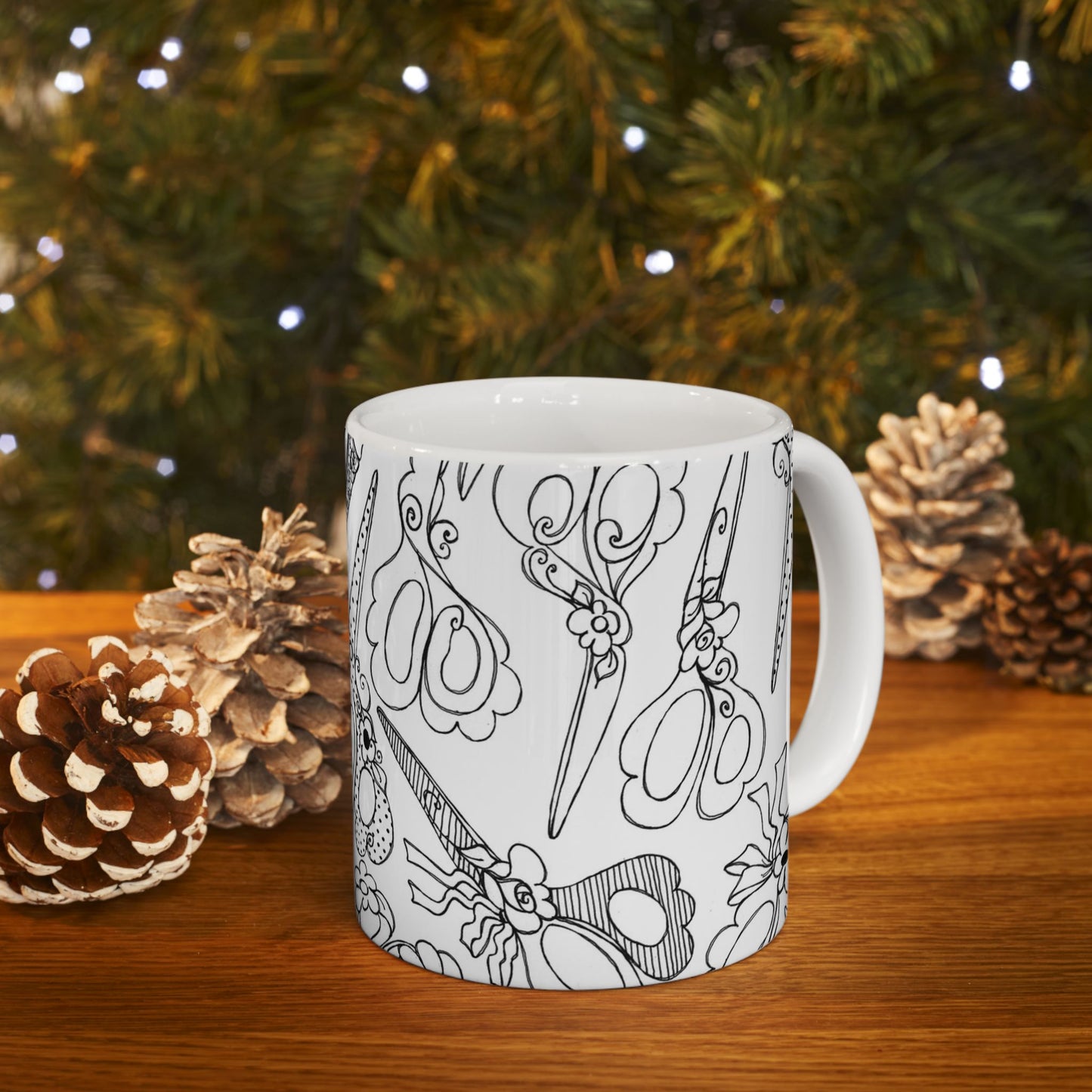 Scissor Blizzard White / Black Cup