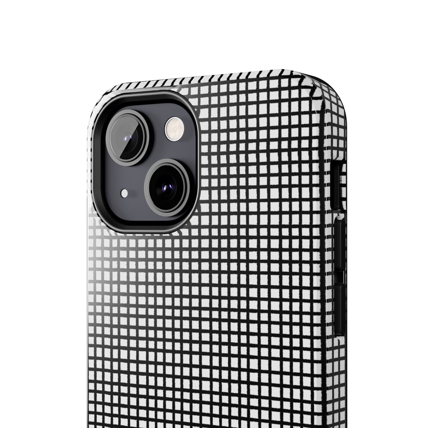 Gingham Black / White Phone Case