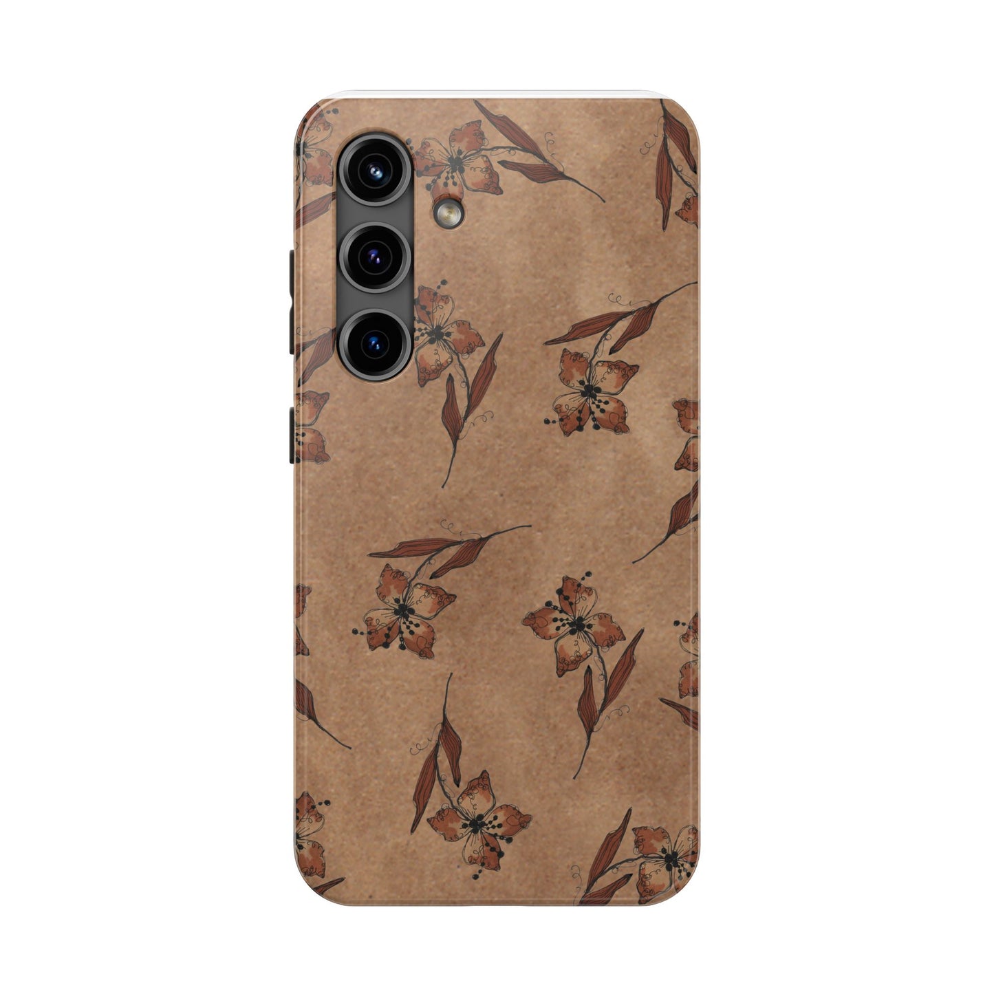 Brown Buds Phone Case