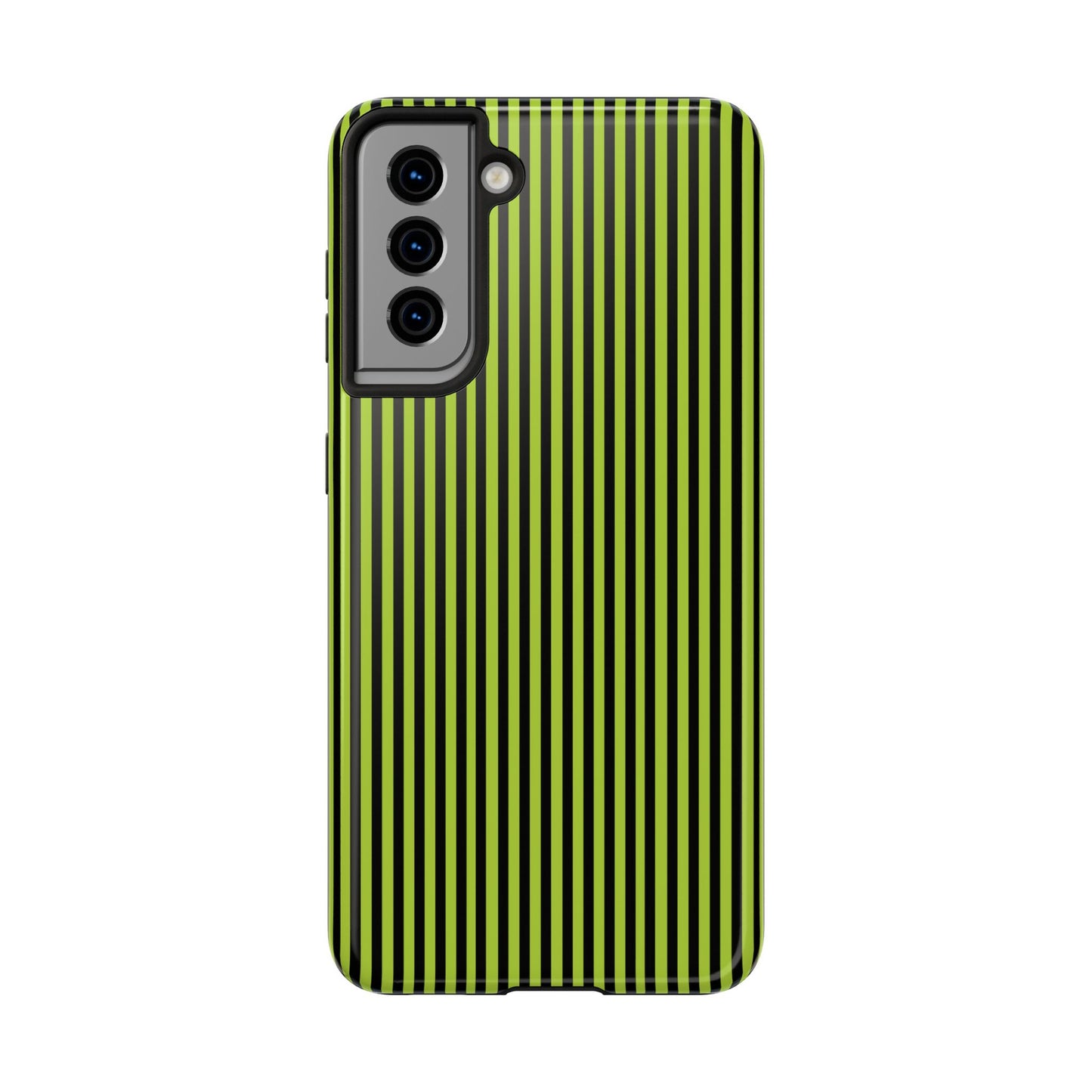 Stripe Green / Black Phone Case