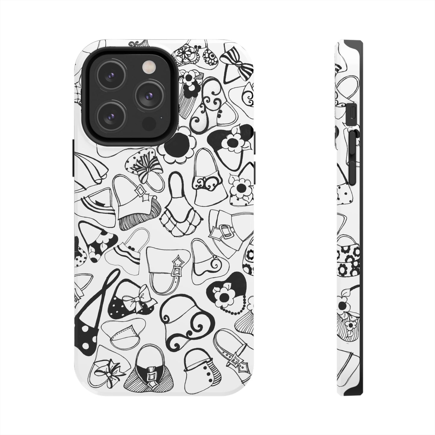 Handbags White / Black Phone Case