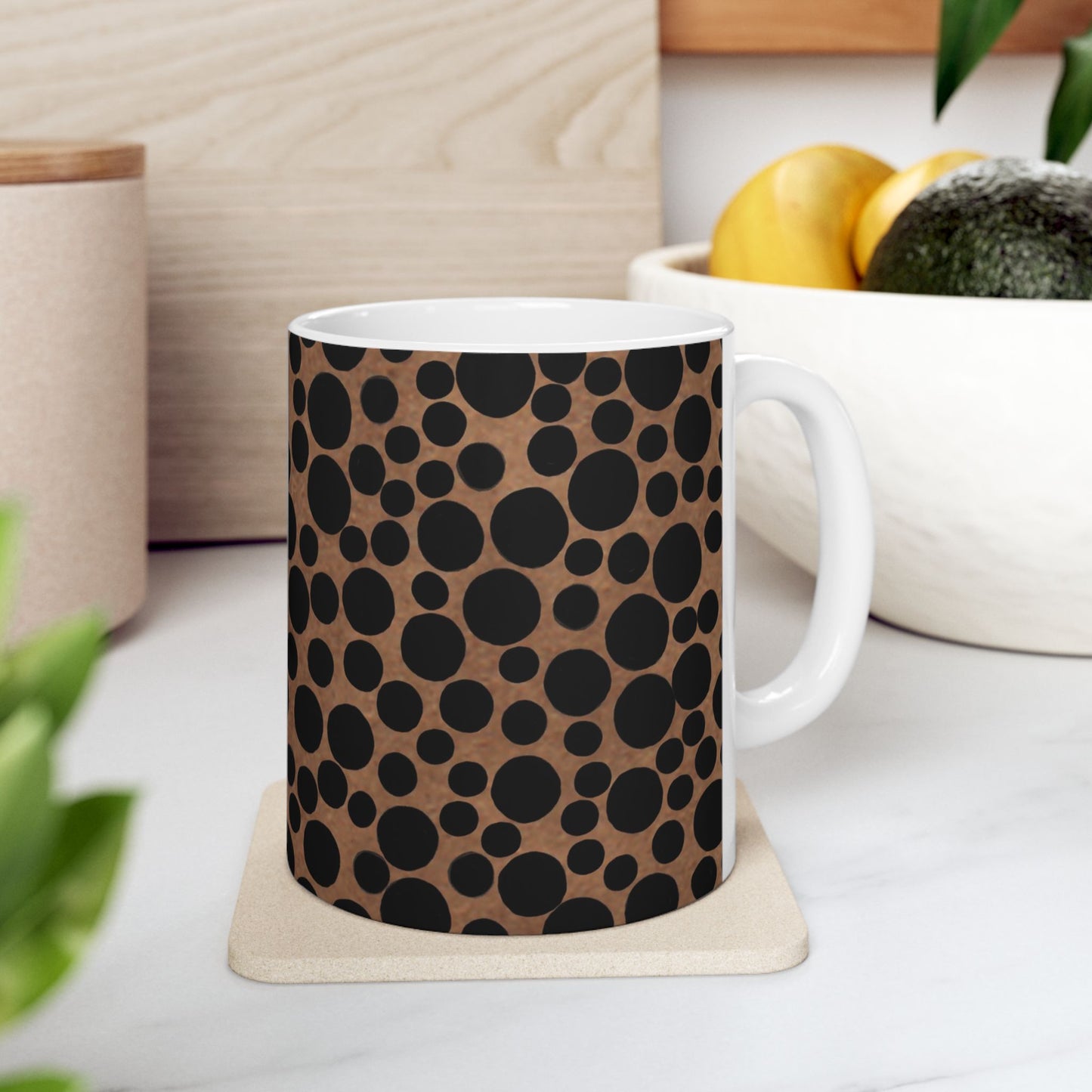Felt Dots Caramel Cup