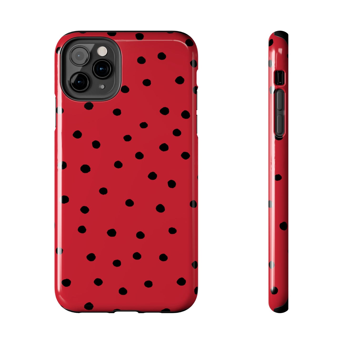 Dinky Dots Red / Black Phone Case