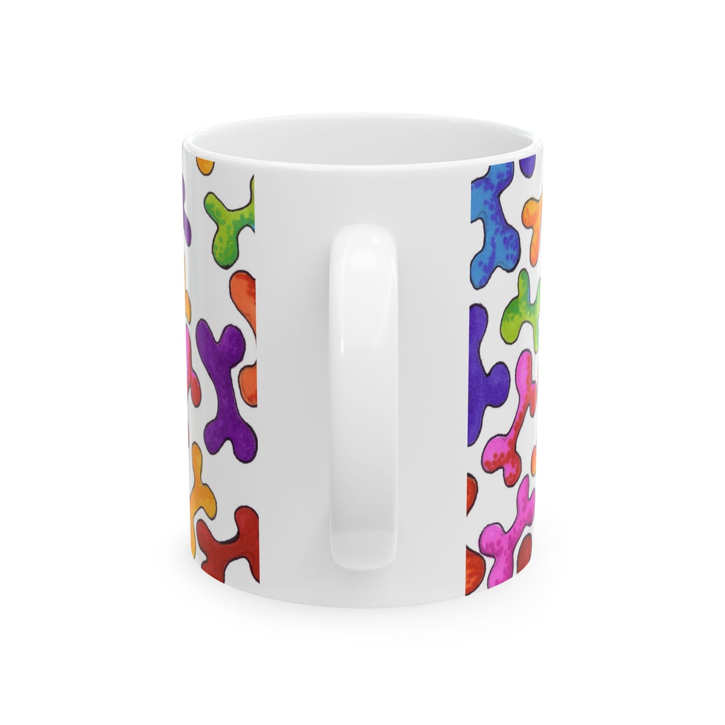 Fancy Bones White / Multi Cup