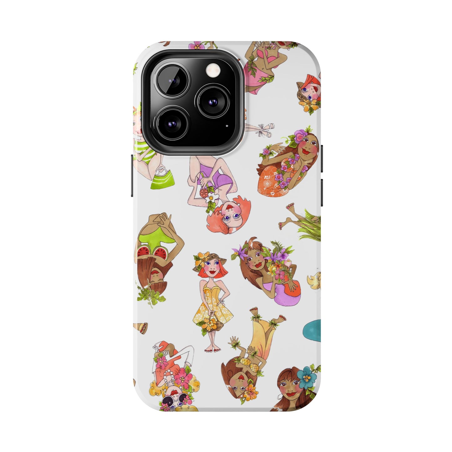 Island Toss White Phone Case